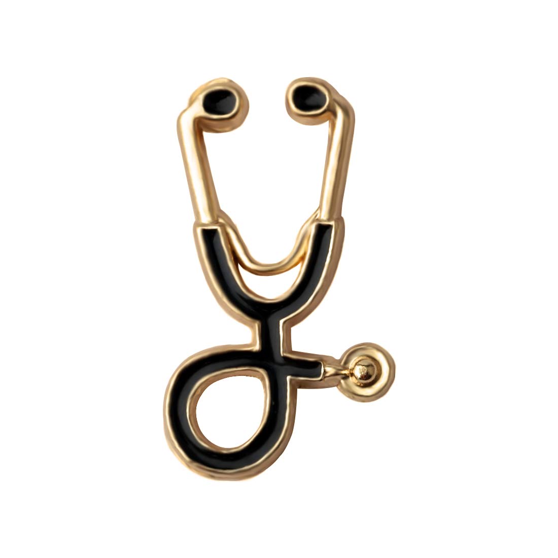 Nurse Stethoscope Enamel Pin Medical Doctor Nurse Stethoscope Brooches Christmas Gift, Metal
