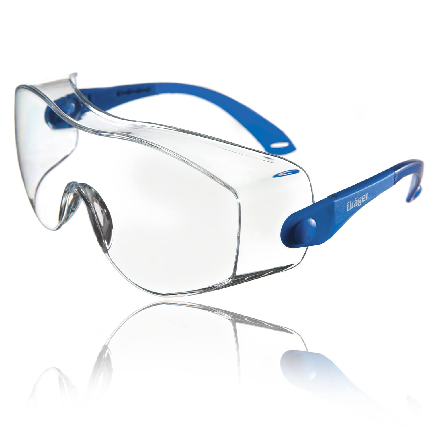 Dräger Safety Over-Glasses X-pect 8120 | 3 Pairs | Anti-Scratch Eye Protective Workplace Goggles for Professional or Personal Use | For Construction, Laboratory, Chemicals