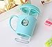 Single Cup Loose Leaf Tea Infuser with Fun Duckling Design, Made with Glass and Silicone - 12.5oz, 370ml (Blue)