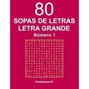 80 Sopas de letras Letra Grande - N. 1 (Volume 1) (Spanish Edition)