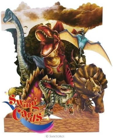 Swing Card - Dinosaur by Santoro Graphics
