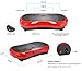 iDeer Vibration Machine Fitness Vibration Plates,Whole Body Shaking Vibration Platform with Remote Control & Resistance Bands,Anti-Slip Fit Massage Workout Trainer Max User Weight 330lbs (Red 09002)