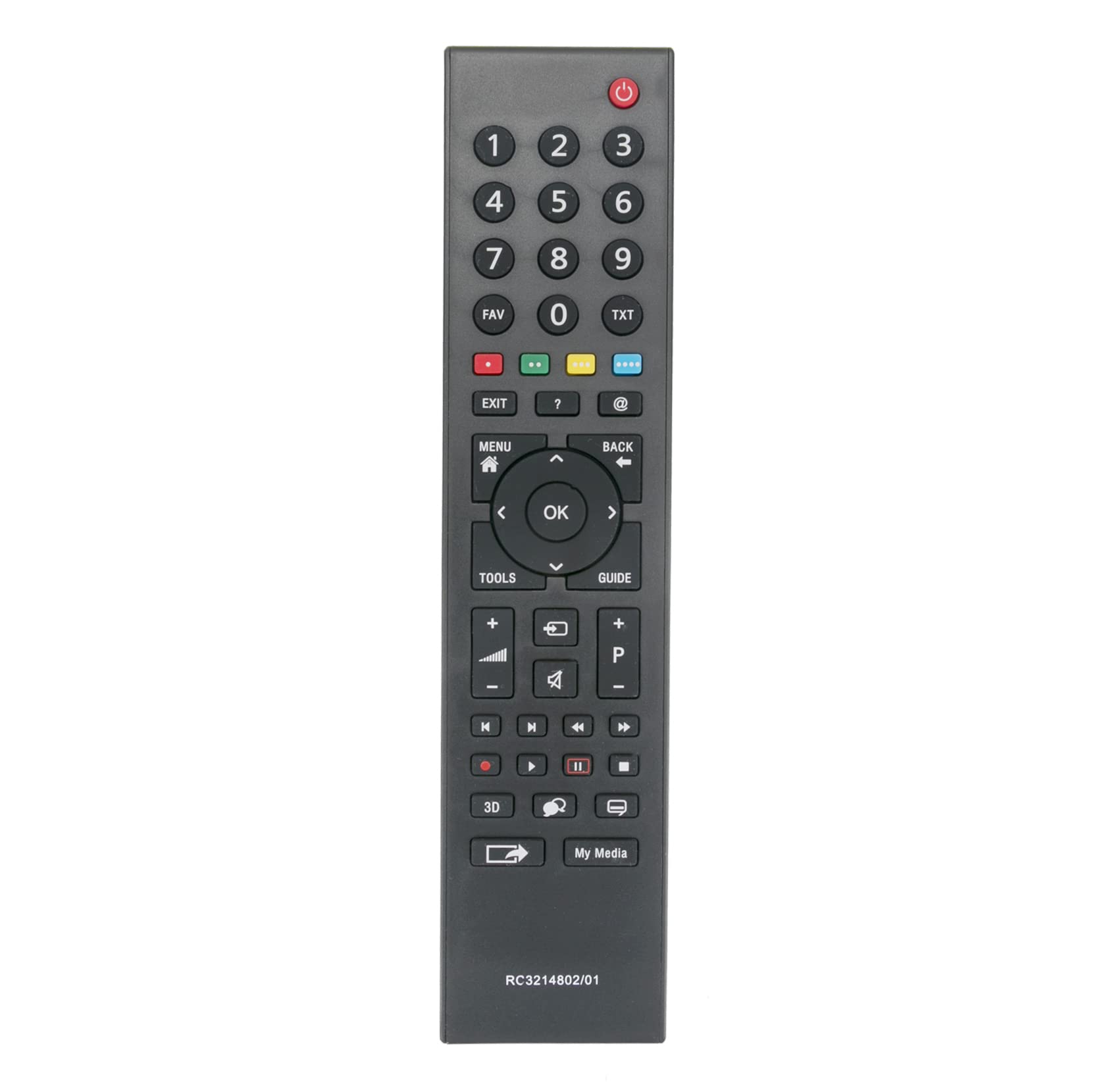 AULCMEET RC3214802/01 sub TS1187R-1 Replacement Remote Control Compatible with Grundig 4K OLED Smart TV 32VLE5406BG 26VLE8300BP 26CLE8205BL 26VLE7200BH 32CLE8327BL 32VLE7139BR 32VLE7230BH 32CLE7425BL