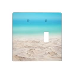 Pznen Light Switch Cover, Ocean Sea Beach Sand With