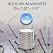 Neodymium Magnets - Thin Round Flat Disc - The Strongest & Most Powerful Rare Earth Magnet - Bulk Pack of 10 - Cool for Fridge, Therapy and Crafts