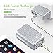 Zendure A8PD 26800mAh USB-C Portable Charger - 30W PD Power Bank (2 in 1 Cable, LED Digital Screen), 5-Port Quick Charge External Battery for iPhone X, Nintendo Switch, Samsung S9 and More - Silver