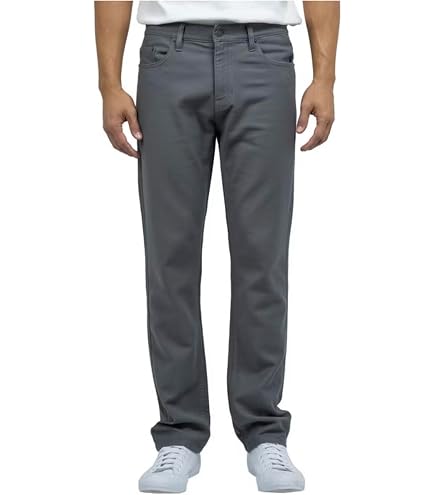 Jachs New York Men's Straight Stretch 5 Pocket Twill Pant (US