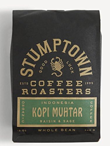 STUMPTOWN Coffee Roasters - INDONESIA KOPI MUHTAR -ORGANIC- Whole Bean - Direct Trade, 12 oz Roasted in Small Batch in Los Angeles, California
