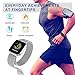 HuaWise Fitness Tracker,Activity Tracker with Heart Rate Monitor and Sleep Monitor,Metal Band Waterproof Color Screen,Step Counter Pedometer and Calorie Counter for Women Men Kids