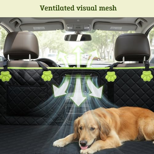 Pecute Funda Coche Perro con Fondo Duro para Asiento Trasero 2 en 1, Impermeable y a Prueba de Arañazos, Impermeable Antirayaduras, con Base Reforzada 150 kg