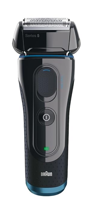 Braun Series 5 Elektrorasierer 5040s, mit Reisebeutel, schwarz/blau