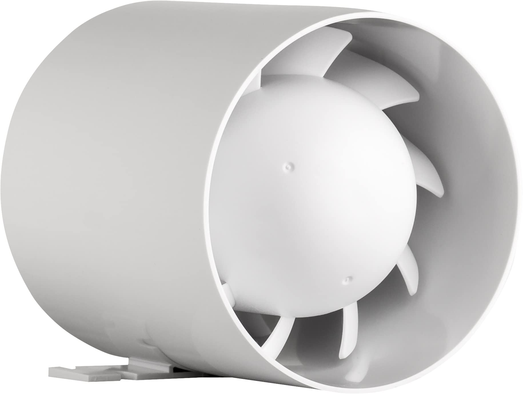 SYSTERM Small Universal Duct Fan aRc Diameter 100 mm / 10 cm with Ball Bearing Axial Pipe Fan Supply Air / Exhaust Air Pipe Fan Low Energy Consumption 15 W High Efficiency 104 m3/h