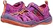KEEN Big Kid's Moxie Closed Toe Casual Sandal, Purple Wine/Nasturtium, 1 BK (Big Kid's) US