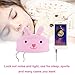 Kids Headphones, Volume Limiting with Ultra Thin Adjustable Speakers Soft Children Fleece Headband Toddler Headphones for Home and Travel - Bunny