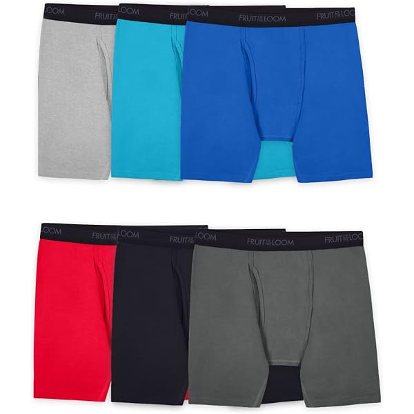 Hanes Boxer Uomo Cool Dri | Confezione Da 12 Paia | Cotone Morbido Traspirante | Vita Comfort Flex Senza Cuciture