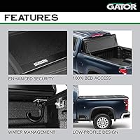 Amazon Com Gator Fx Hard Quad Fold Truck Bed Tonneau Cover 8828121 Fits 2014 2018 2019 Ltd Lgcy Chevy Silverado 6 6 Bed Made In The Usa Automotive