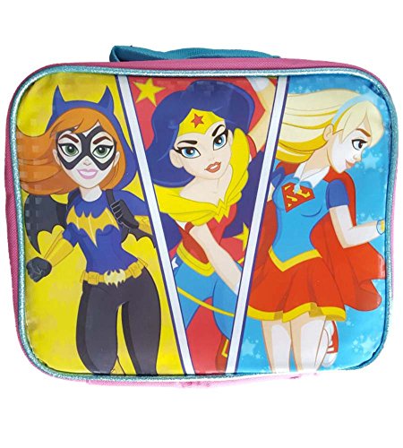 DC Super Hero Girls Kids Insulated Lunch Box Kit Bag