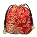 Lilith li 4.3X4.3 inch Silk Drawstring Bag Jewelry Pouch Coin bags Packing: 12 piece/set