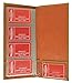 Genuine Leather Business Card Holder Book Organizer 160 Black Office Executives (Tan)