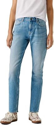 Tapered Jeans HW Violet, Blu (Denim-2vc), 31 W/30 L Donna