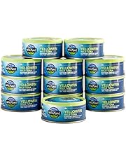 Wild Planet Fresh Ahi Yellowfin Wild Tuna Steaks with a touch of Sea Salt 5oz, Pack of 12