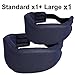 Anti Snore Neck Pillow, Chin Strap, Stop Snoring, Anti Snoring Jaw Strap (Trial Set, Navy)