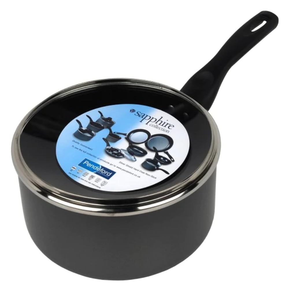 Sapphire Collection P044 15 cm Non Stick Sauce Pan , Black