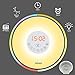 IPEAK Sunrise Alarm Clock, Wake Up Light Radio Alarm Clock, Nature Night Light With 7 Colors, Nature Sounds, FM Radio, Touch Control, Atmosphere Lamp, Bedside Lamp