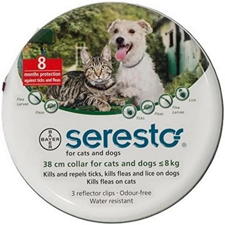 Seresto foresto 38CM Flea&amp;Tick Bayer Collar Small Dogs UNDER 8kg(18LBS) odorless