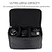 DKISEE DSLR SLR Camera Case High-Capacity Shockproof Camera Insert Bag Foldable Partition Protective Bag with Handle for Nikon D3400 / Canon EOS Rebel SL2 / Pentax K-70 & Many More