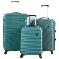 VOYAGGE 3 Piece Luggage Set, Spinner Wheel Luggage Carrier, Easy Portable, Travel, Adventure, Business Trip…
