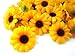 Florist (100) Silk Yellow Sunflower Gerbera Daisy Flower Heads, Gerber Daisies - 1.75