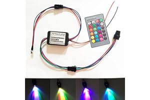 YWEWY Mini IIIuminator Car Use 12V RGB LED Light Source 24Key IR Remote for PMMA Plastic Optic Fiber Side Glow Cable