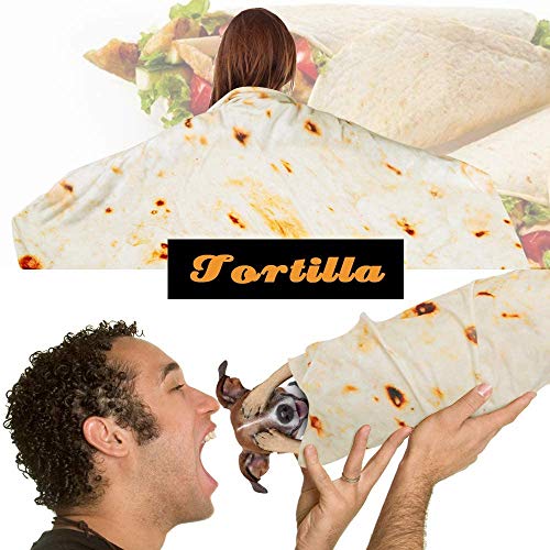 Burritos Tortilla Blanket Unique Gifts for Women/Men/Adult/Boys/Girls