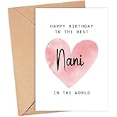 Happy Birthday To The Best Nani In The World Card - Nani Birthday Card - Nani Card - Mother's Day Gift - Happy Birthday Card Happy Birthday Mom