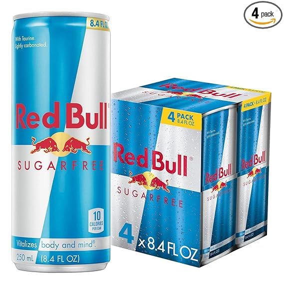 RED BULL ENERGY DRINK, SUGAR FREE, 8.4 FL...