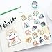 Astra Gourmet 4-Pack Super Cute Akita Dog Stickers for DIY Albums Diary Laptop Decoration Cartoon Scrapbooking Kawaii School Office Stationery Best Gift for Your Kids(120 Stickers)