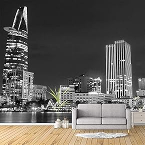 Wall Mural Charming Nightscape Removable Wallpaper Wall Sticker for Bedroom Living Room - 100x144 inches