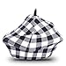 Nursing Breastfeeding Cover Scarf, Baby Car Seat Cover Canopy, Shopping Cart / Stroller / Carseat Covers, Breathable Windproof Stretchy 5 in 1 unisex baby shower gift by Vicsou (Plaid)