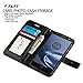 J&D Case Compatible for Motorola Moto Z Droid Case, Wallet Stand Slim Fit Heavy Duty Protective Shock Resistant Flip Cover Wallet Case for Moto Z Droid Wallet Case, Black