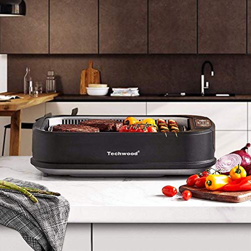 Techwood Indoor Grill Smokeless Grill, Electric Korean BBQ Grill with