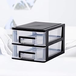 STOBOK 2 Drawer Small Office Storage Organizer Desk