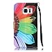 Galaxy S7 Case, Firefish [Card Slots] [Kickstand] Flip Folio Wallet Case Synthetic Leather Shell Scratch Resistant Protective Cover for Samsung Galaxy S7-Sunflower