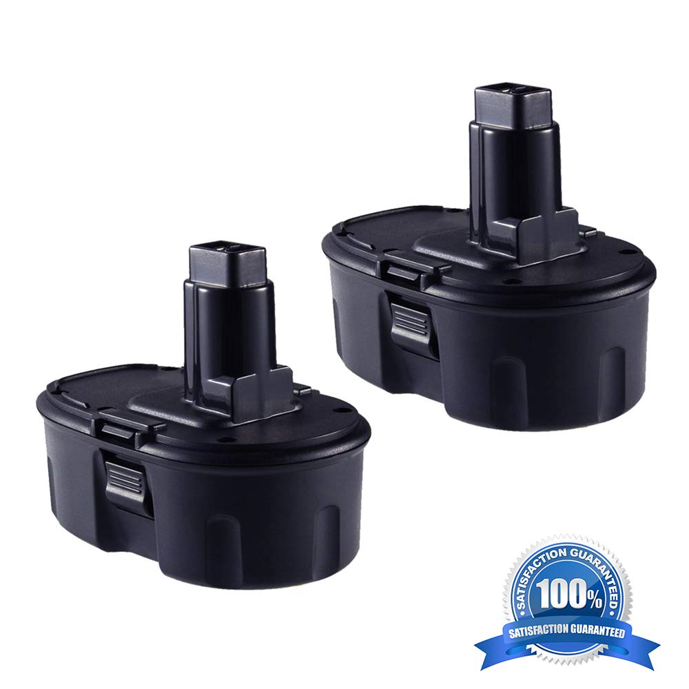 2Pack 18V DC9096 2000mAh Replacement Battery for Dewalt 18-Volt XRP DW9095 DW9096 DW9098 DE9039 DE9095 DE9096 DE9098 DC9099 DC9098 Cordless Power Tools Battery, (NiCd)