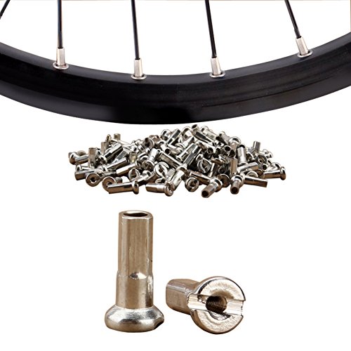 JooFn Bicycle Spoke Caps 12mm 14G Copper Silver Nipples Cycling Riding Ultra-light Spoke Cover Bike Wheel Spoke Accessories 100pcs