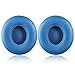 Solo 2 Wired Replacement Earpads - JARMOR Protein Leather & Memory Foam Ear Cushion Pads for Beats Solo2 Wired On-Ear Headphones by Dr. Dre ONLY (DOES NOT FIT SOLO 2.0/3.0 WIRELESS) - Blue