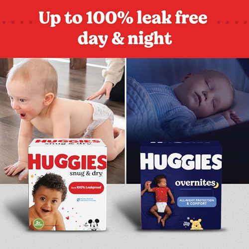 HUGGIES SIZE 1 DIAPERS, SNUG & DRY NEWBORN DIAPERS, SIZE 1 (8-14 LBS), 38 COUNT, PACKAGING MAY VARY