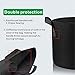 TopoGrow 24-Pack 20 Gallon Grow Bags Black Fabric Round Aeration Pots Container for Nursery Garden and Planting Grow (20 Gallon, Black(24-Pack))thumb 3
