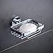Hiendure® Wall Mounted Square Solid Brass Soap Basket in Polished Chrome