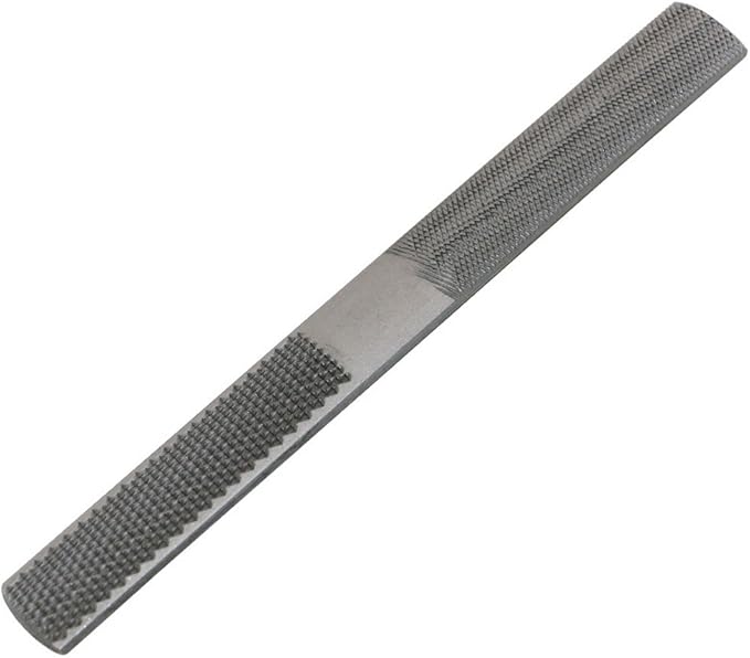 Newkiton 4 Way Wood Rasp File Carbon Hand File and Round Rasp Half